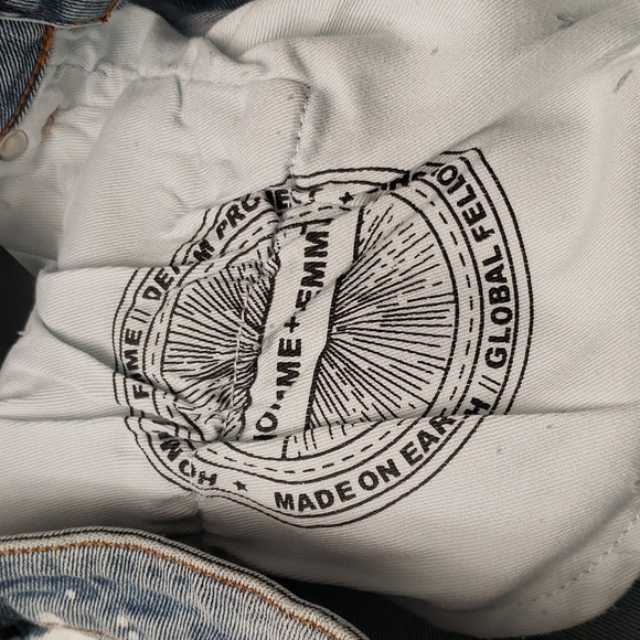 HOMME+FEMME TWILIGHT DENIM SPOT WASHED BLUE SIZE 32 - Picture 13 of 13